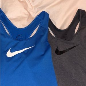 nike dri-fit workout tanks